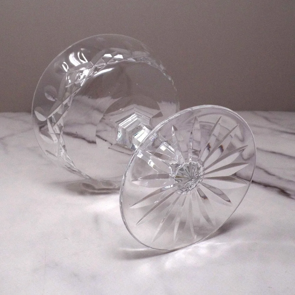 Vintage Waterford Crystal Lismore Champagne Coupe / Tall Sherbet Glass